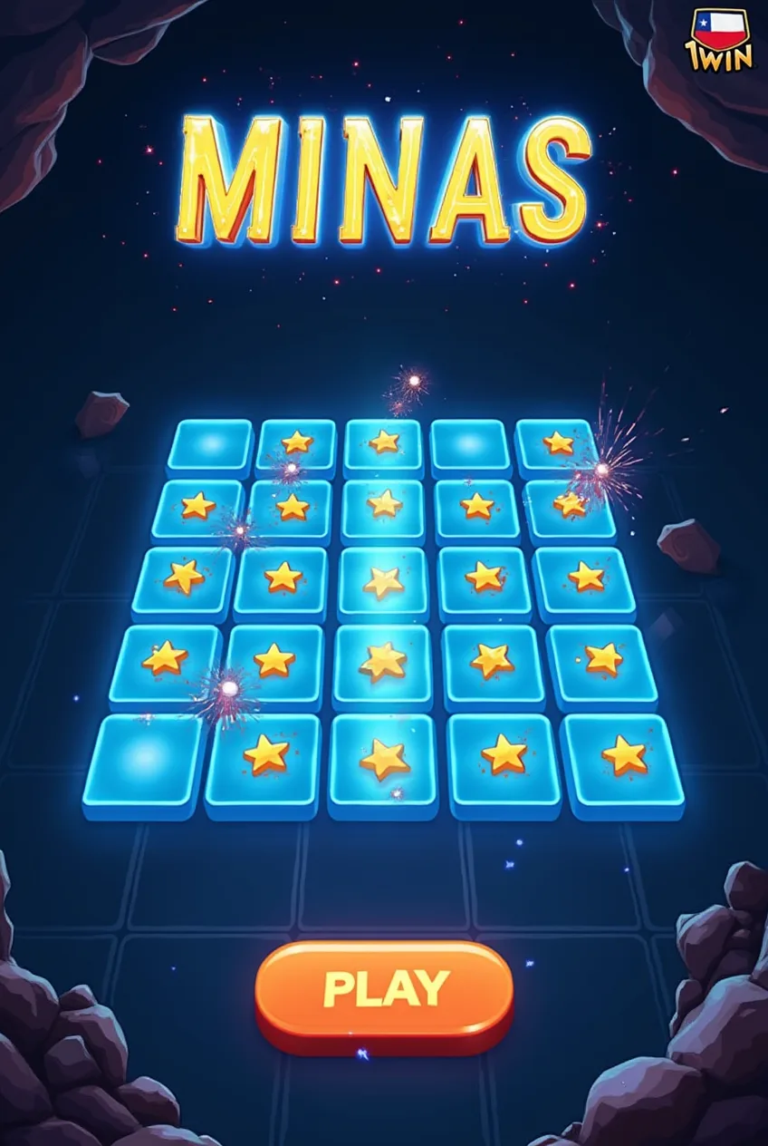 Juego de estrategia Minas en 1win Chile
